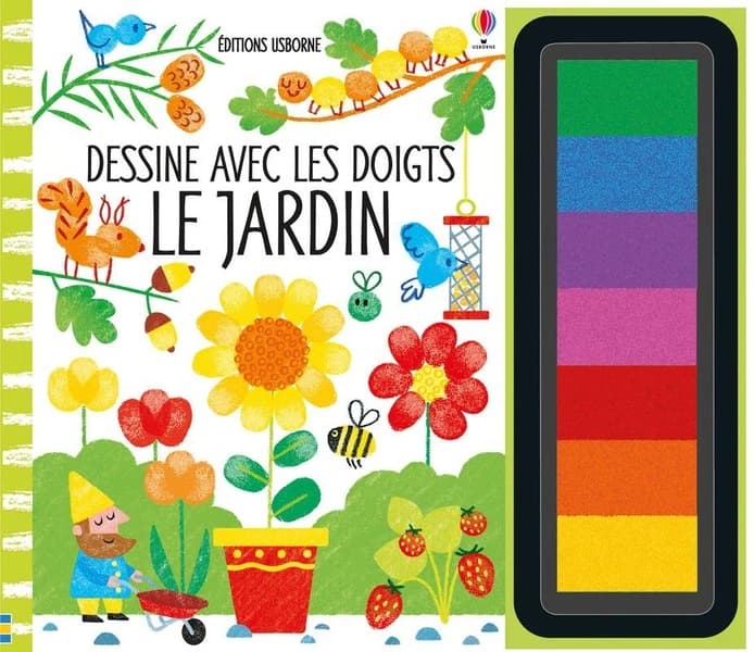 Dessine avec les doigts : le jardin