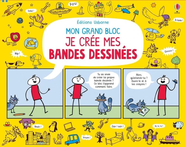 Je crée mes bandes dessinées : mon grand bloc