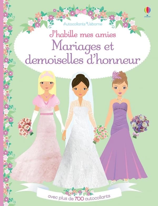 Mariages et demoiselles d'honneur : avec plus de 700 autocollants : [autocollant]