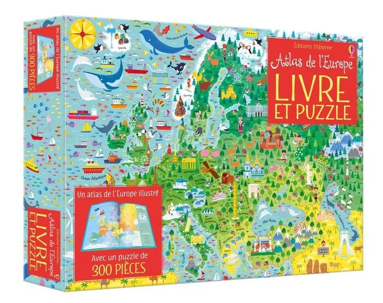 Atlas de l'Europe : Livre et puzzle