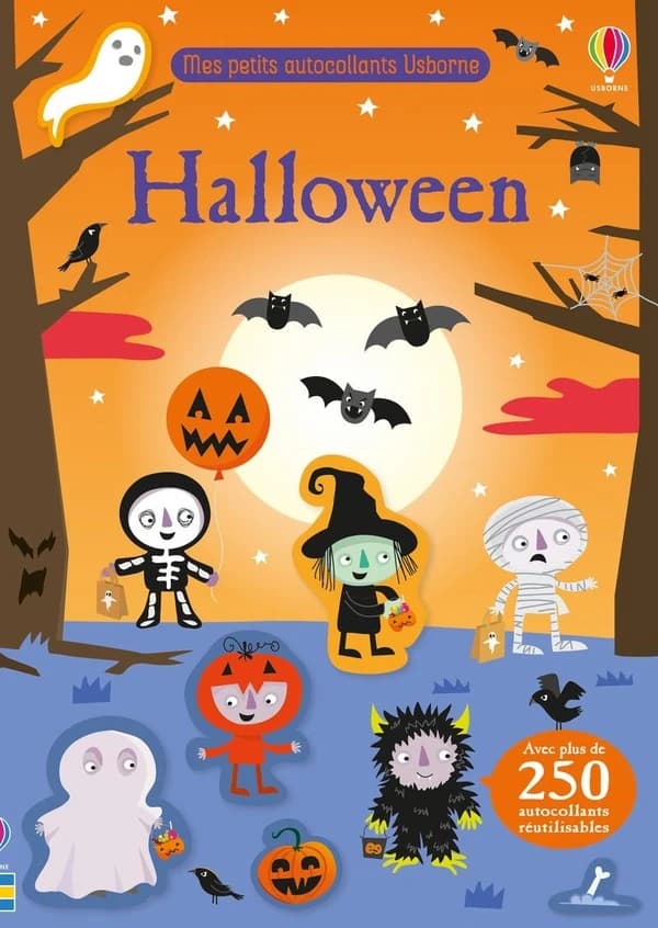 Mes petits autocollants Usborne : Halloween : avec plus de 250 autocollants réutilisables : [Autocollant]