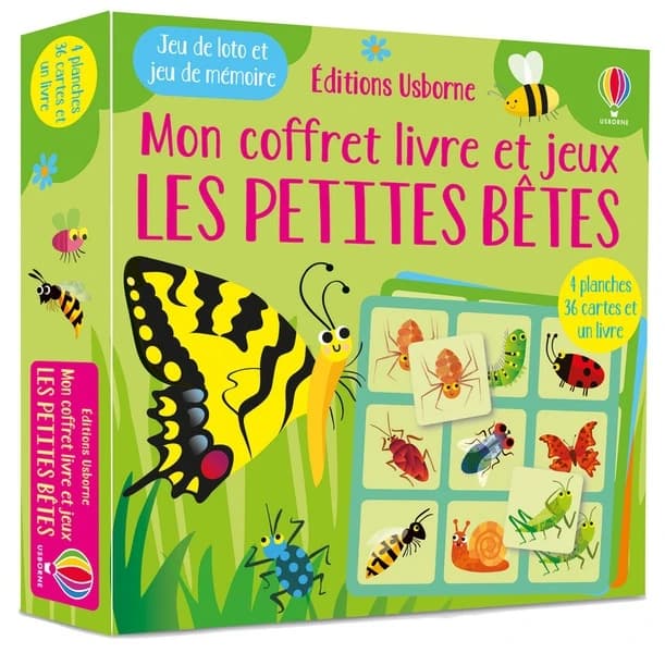 Mon coffret livre et jeux : les petites bêtes