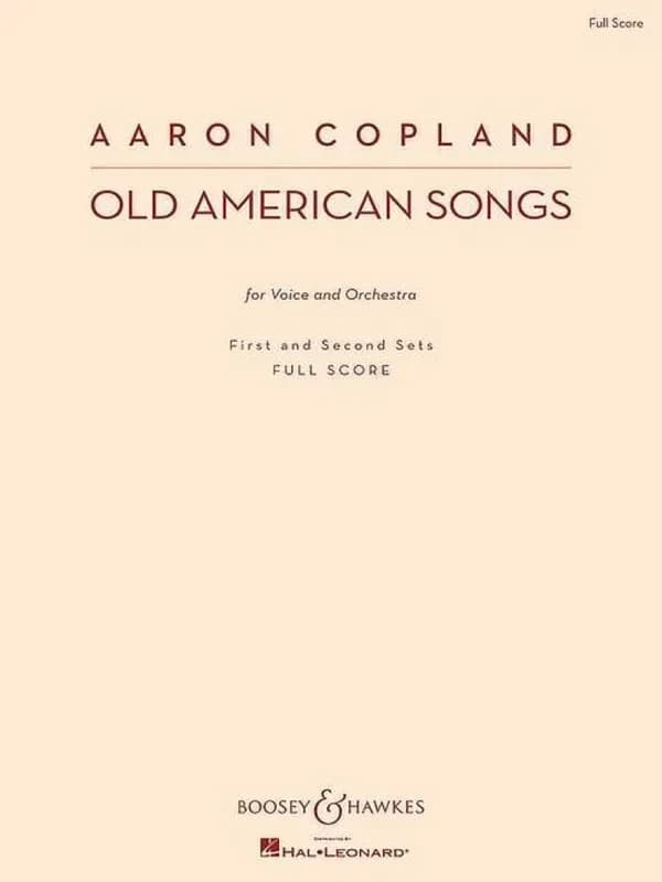 Old american songs : for voice and orchestra : first and second sets