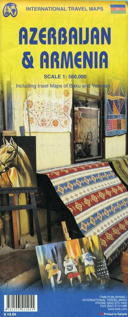 Azerbaijan & Armenia ; including inset maps of Babu and Yerevan