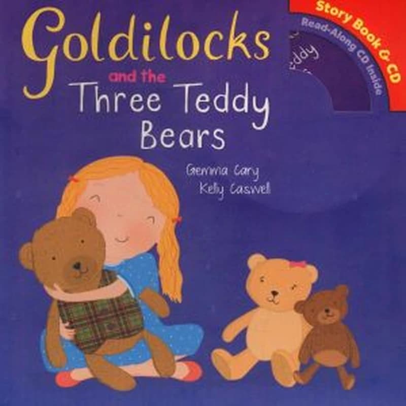 Boucle d'or et les trois ours en peluche Livre d'histoires et CD