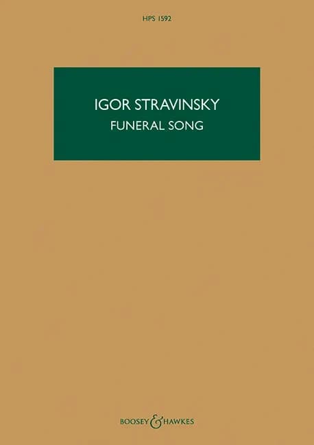 Funeral song : Op 5 for orchestra : 1908 (First impression 2017) Igor Stravinsky