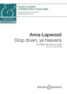 Drop down, ye heavens : mixed choir (SATB divisi) and organ. Partition de chœur.