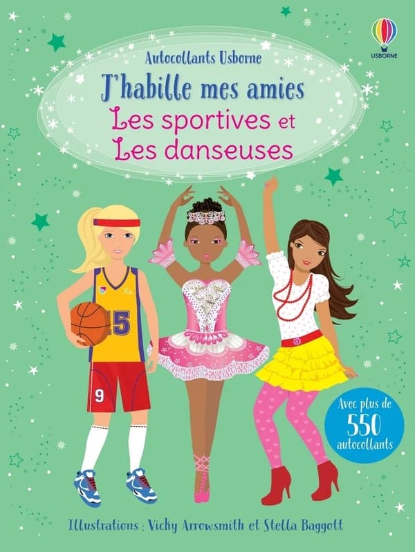 Les sportives et les danseuses : Avec plus de 550 autocollants