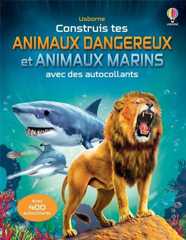 Construis tes animaux dangereux et tes animaux marins avec des autocollants : [Autocollant]