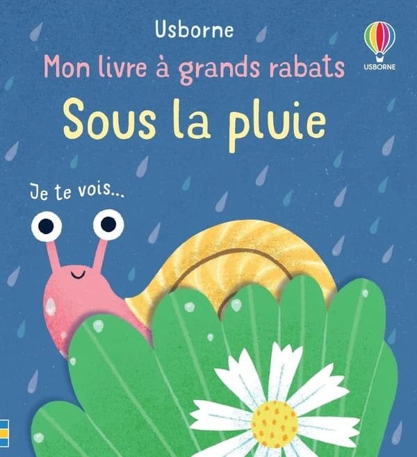 Mon livre à grands rabats : sous la pluie