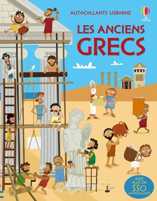 Autocollants Usborne : les anciens Grecs - 5+ : [Autocollant]