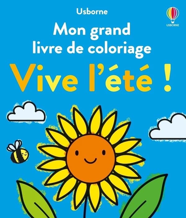 Mon grand livre de coloriage : Vive l'été !