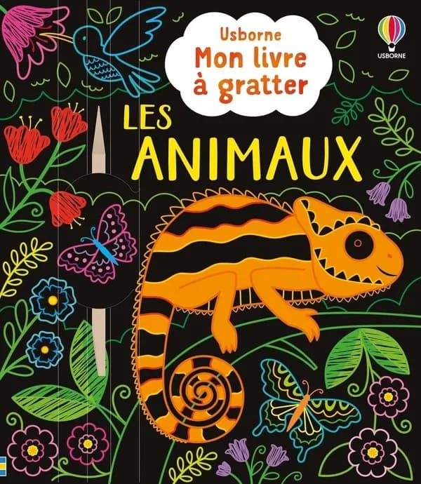 Mon livre à gratter : Les animaux