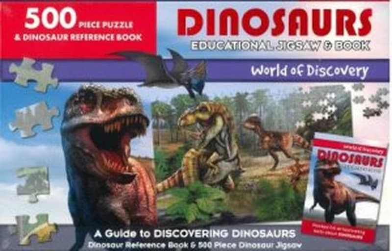 World of Discovery - Educational Jigsaw & Book (Dinosaurs)