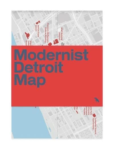 Modernist Detroit map