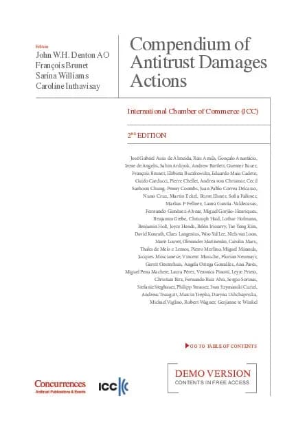 Compendium of Antitrust Damages Actions - 2nd Edition: International Chamber of Commerce (ICC)