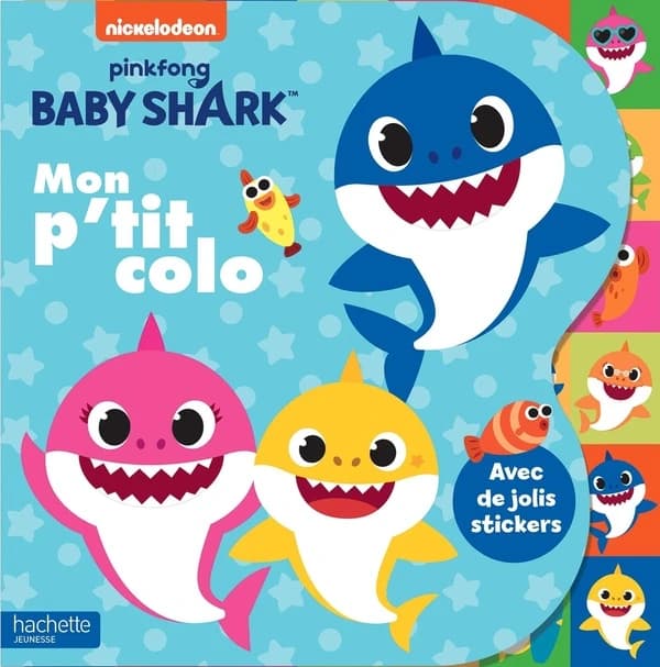 Mon p'tit colo : Baby Shark : [Album à colorier]