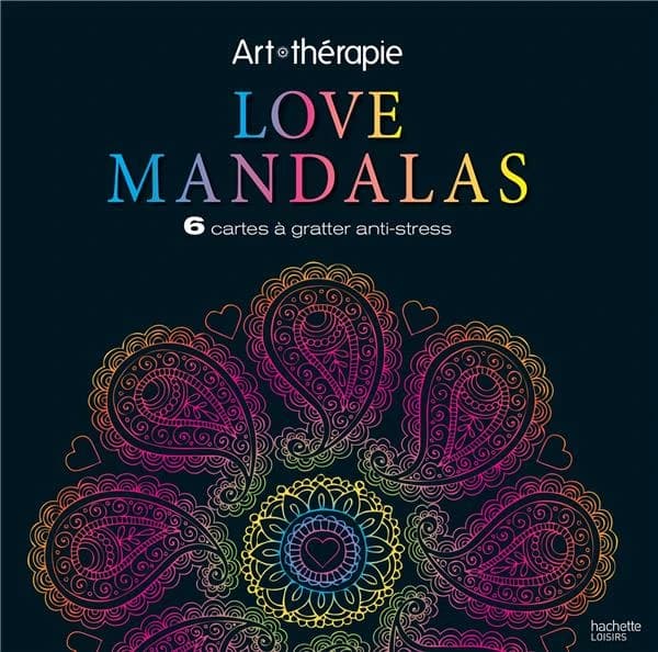 Love Mandalas : Cartes à gratter : [Album à colorier]