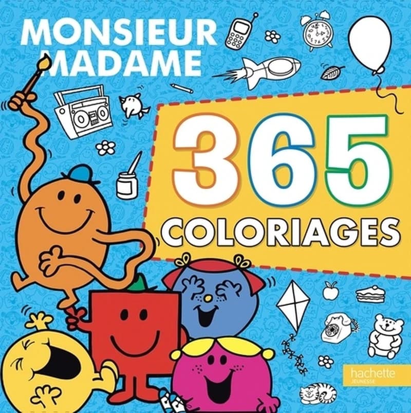 Monsieur Madame : 365 coloriages : [Album à colorier]