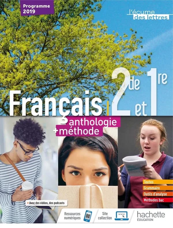 Français, 2de et 1re : anthologie + méthode : programme 2019