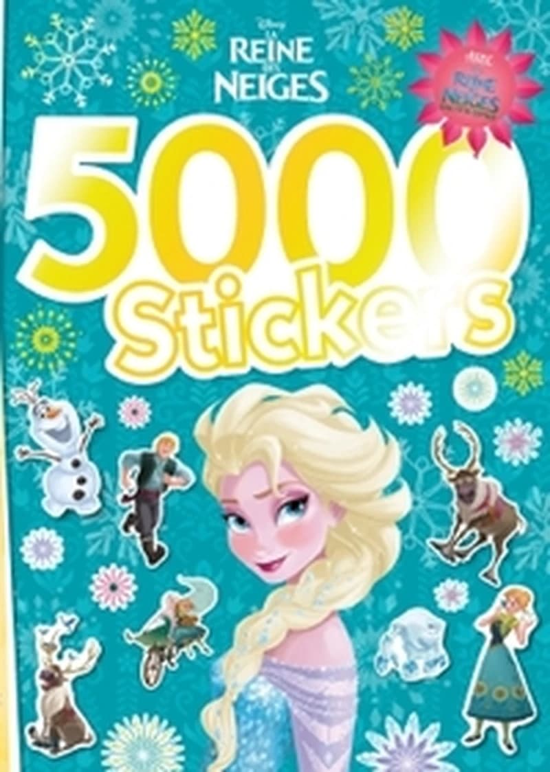 5000 stickers Disney La Reine des Neiges : avec Disney Le Reine des Neiges, une fête givrée : [Autocollant]