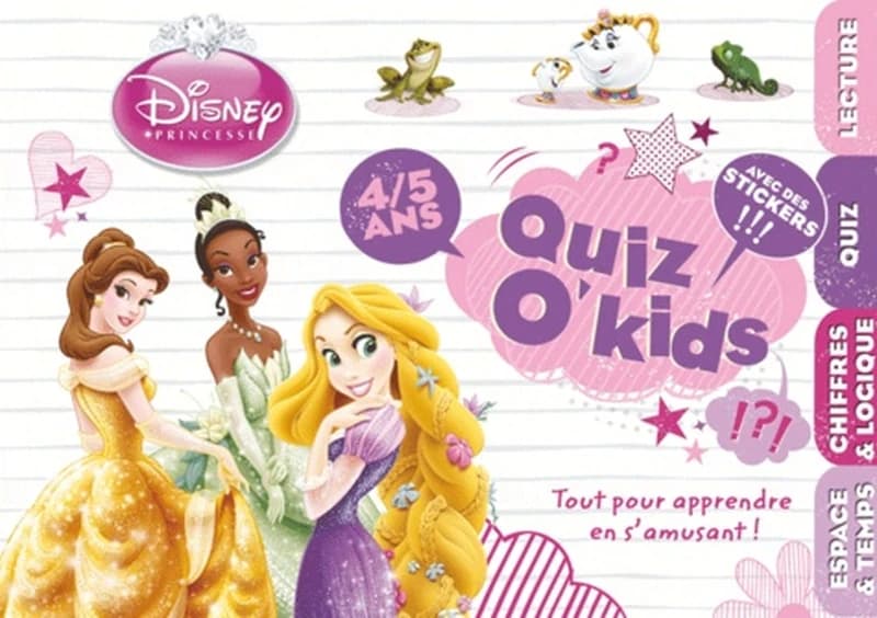 Princesses, quiz o'kids 4-5 ans
