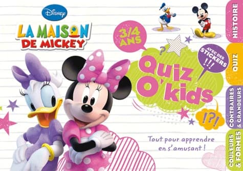 Minnie, quiz o'kids 3-4 ans