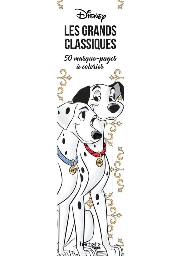 Les grands classiques Disney : 50 marque-pages à colorier