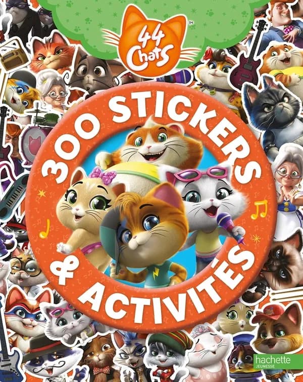 44 Chats : 300 stickers & activités : [Autocollant]
