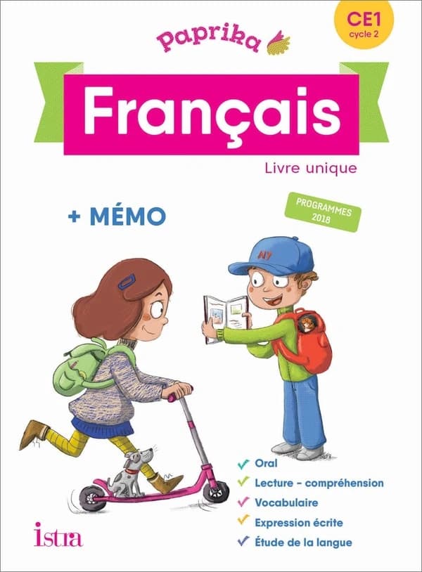 Paprika Tome 45 : français ; CE1 ; livre de l'élève (édition 2019)