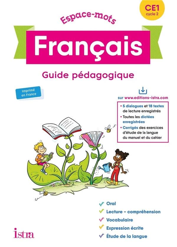 Espace-mots français : CE1, cycle 2 : programmes 2018