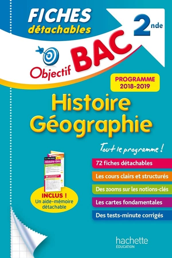 Objectif bac : fiches détachables ; histoire-géographie ; 2nde