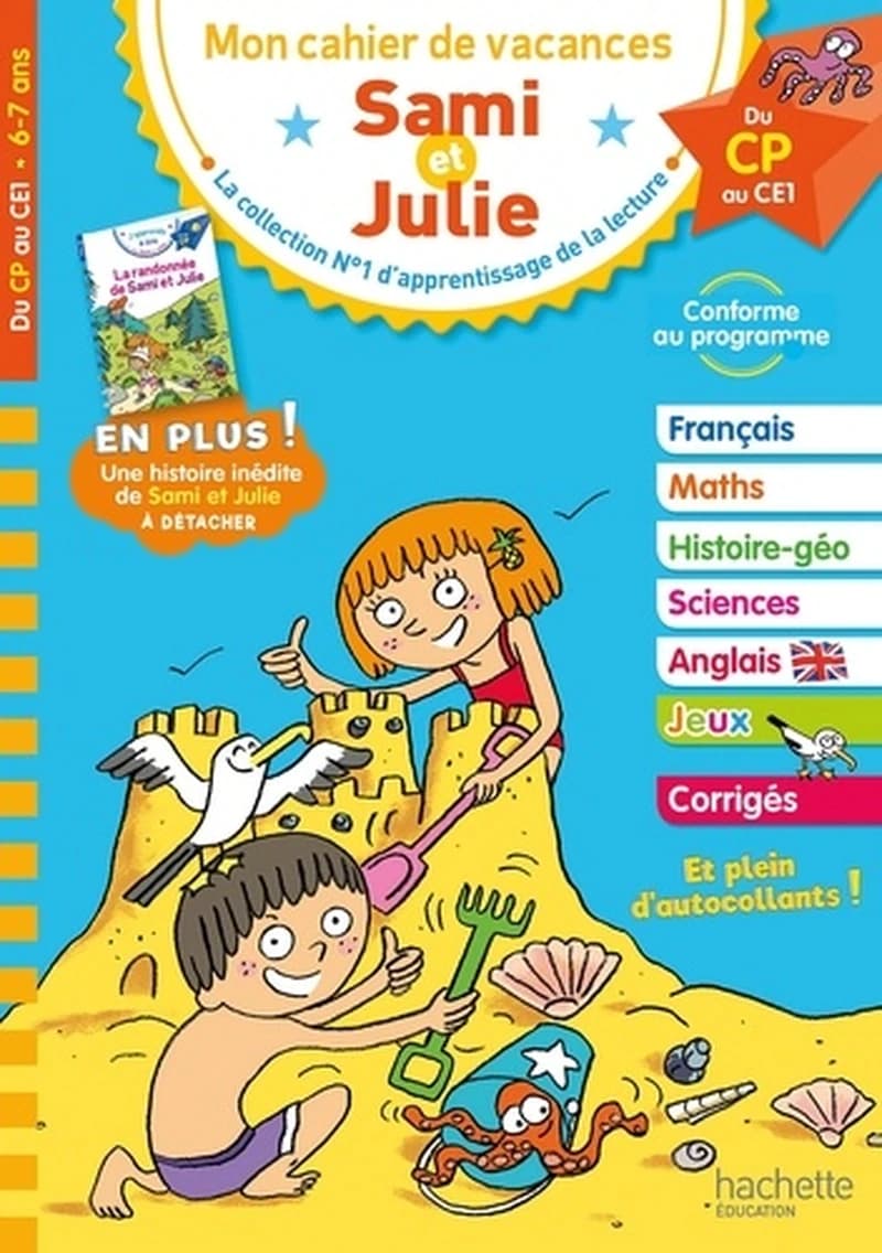 Mon cahier de vacances Sami et Julie : du CP au CE1