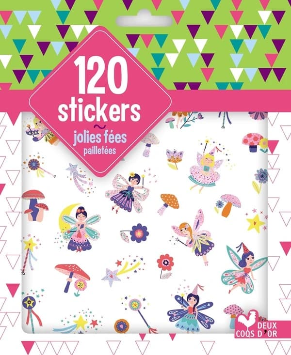 120 stickers : jolies fées pailletées : [Autocollant]