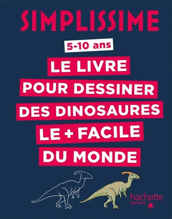Le livre pour dessiner des dinosaures le + facile du monde