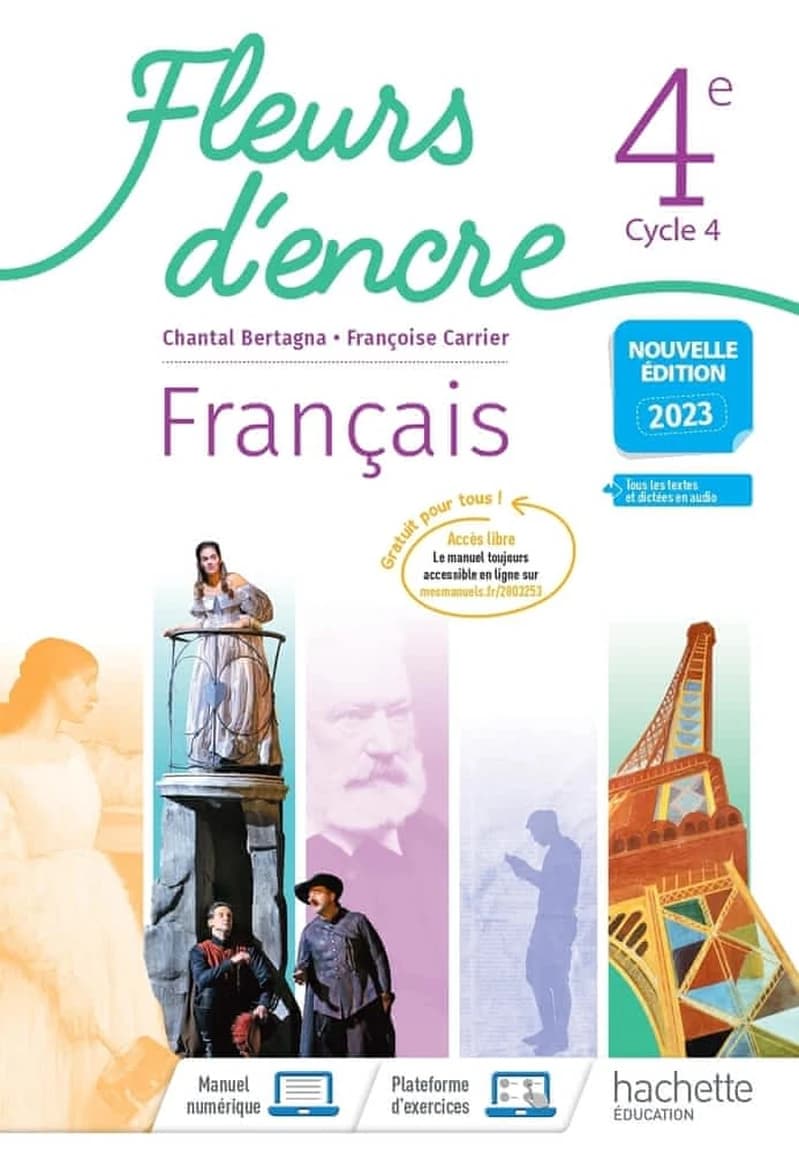 Français 4e : cycle 4 (Nouvelle éd. 2023) Émilie Deschellette,... Stéphane Jougla,... Séverine Woimant,... ; sous la direction de Chantal Bertagna,... et Françoise Carrier-Nayrolles,...