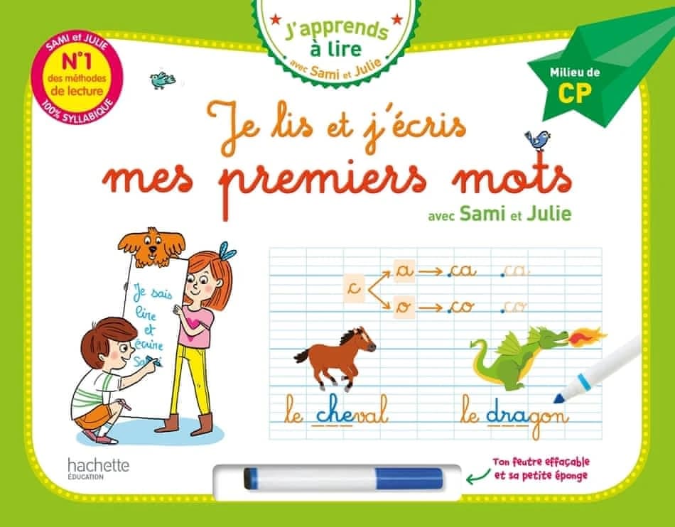 JE LIS ET J'ECRIS MES PREMIERS MOTS - MILIEU DE CP (LIVRE-ARDOISE)