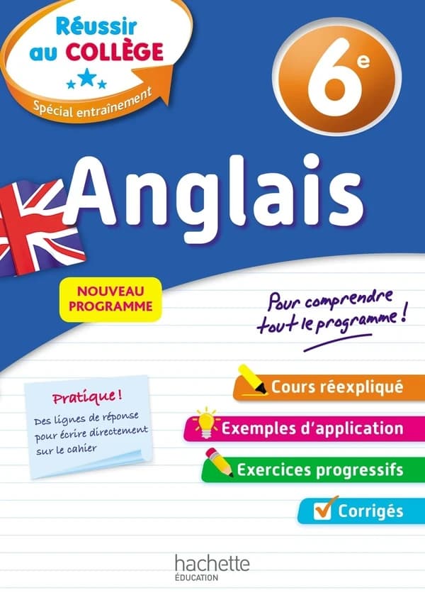 Réussir au collège : anglais ; 6e