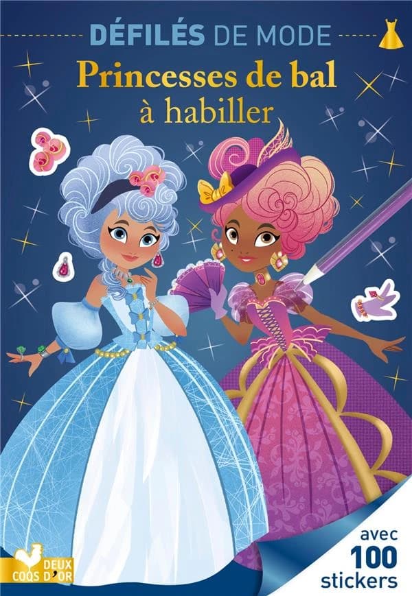 Défilé de mode : princesses de bal à habiller : [Album à colorier]