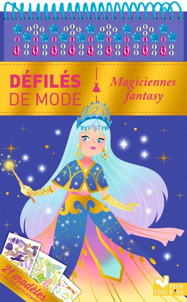 Défilés de mode : magiciennes fantasy : bloc à spirale : [Autocollant]