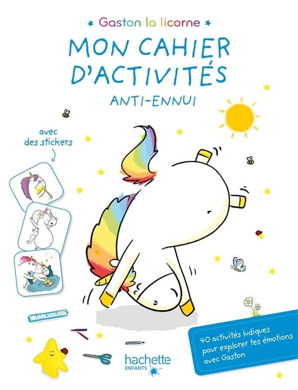Mon cahier d'activités anti-ennui Gaston la licorne