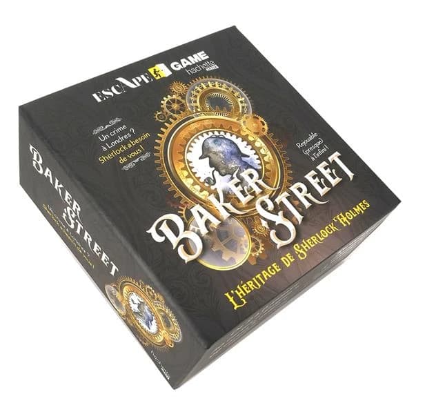 Boîte escape game ; Baker street ; l'héritage de Sherlock Holmes