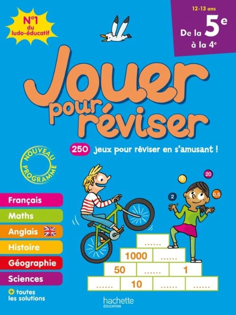 Jouer pour réviser de la 5e à la 4e : Avec un crayon