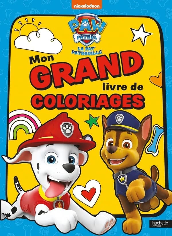 Mon grand livre de coloriages : La Pat' Patrouille : [Album à colorier]
