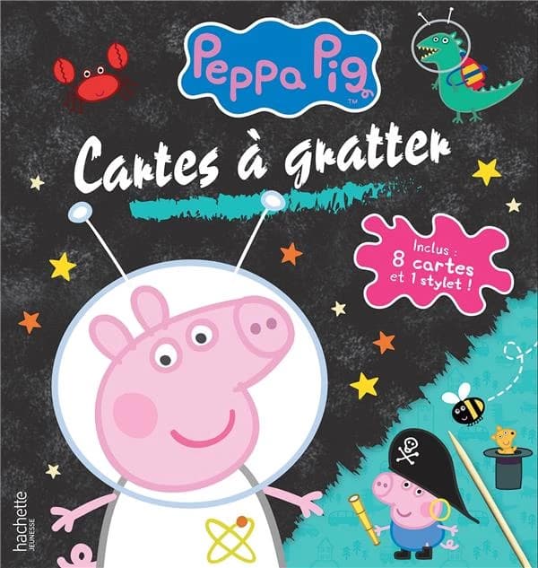 Cartes à gratter Peppa Pig : [Album à colorier]