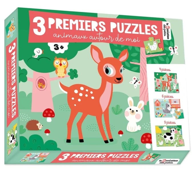 3 premiers puzzles : animaux autour de moi