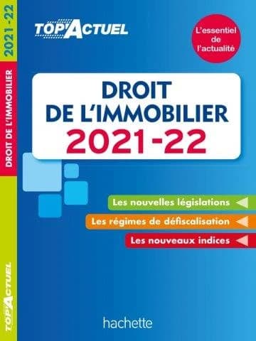 Droit de l'immobilier, 2021-22