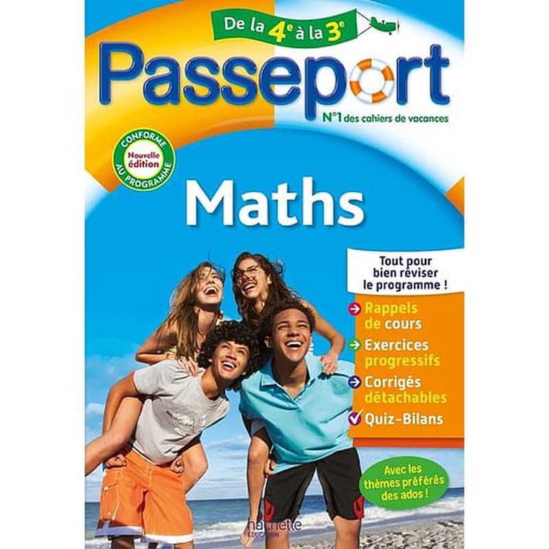 Passeport : maths ; de la 4e à la 3e