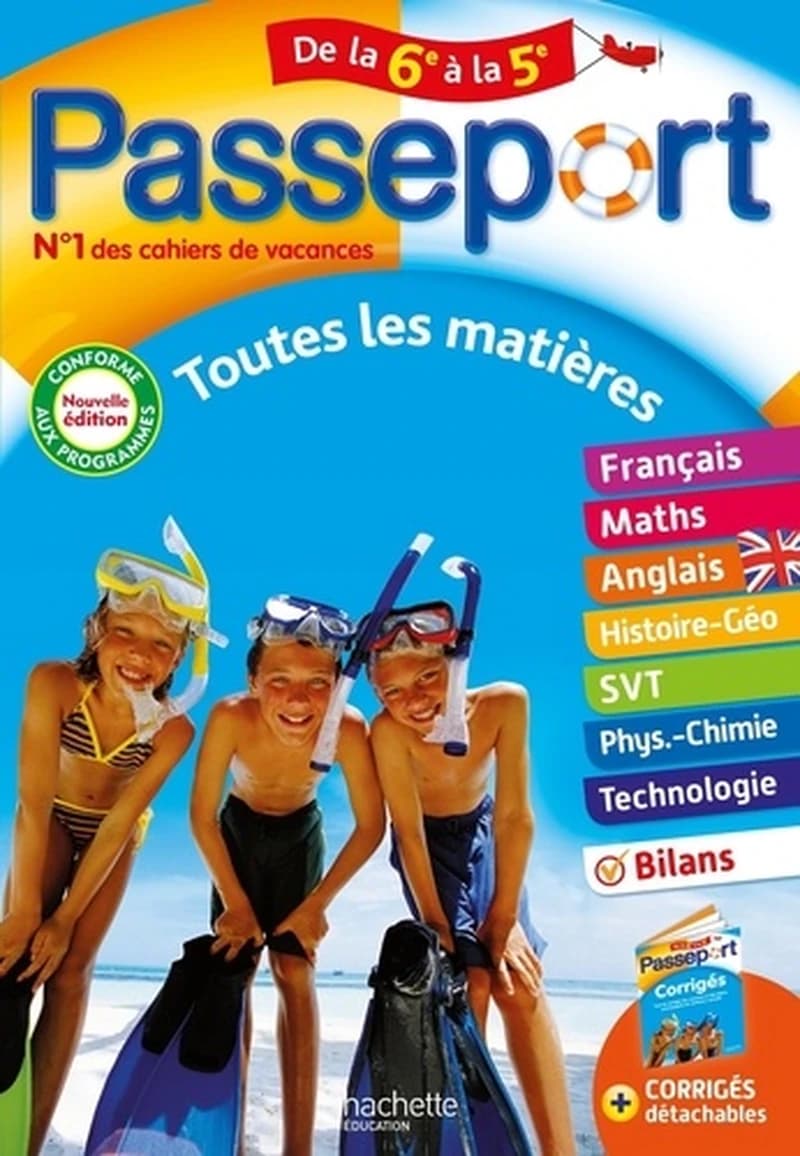 Passeport : toutes les matières ; de la 6e à la 5e