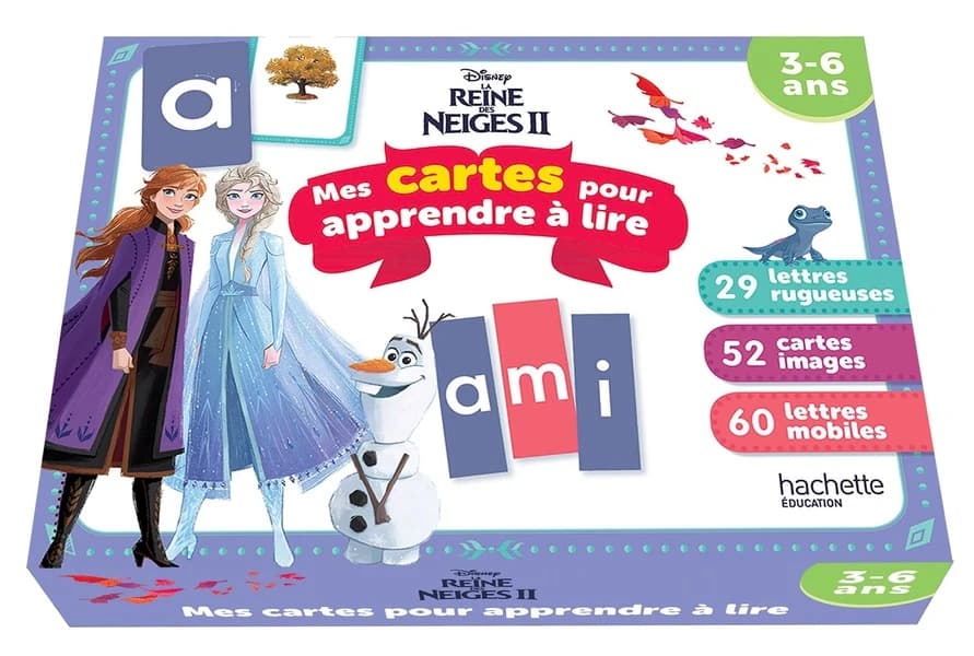 La Reine des Neiges 2 : mes cartes pour apprendre à lire